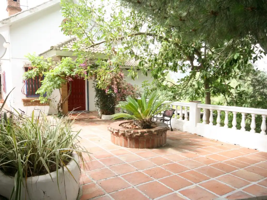 Terraza de Finca rústica en venta en Alhaurín El Grande con Jardín privado, Terraza y Piscina
