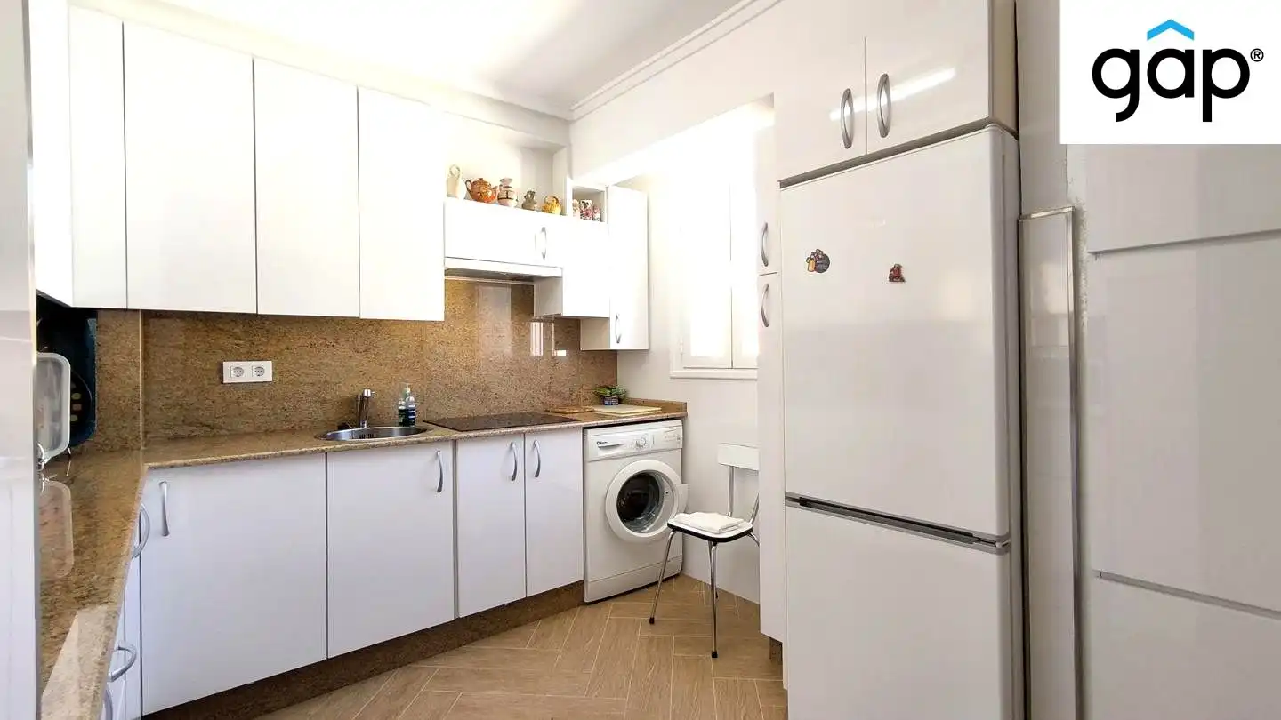Küche von Wohnung zum Verkauf in Cuenca mit Klimaanlage, Heizung und Parkett