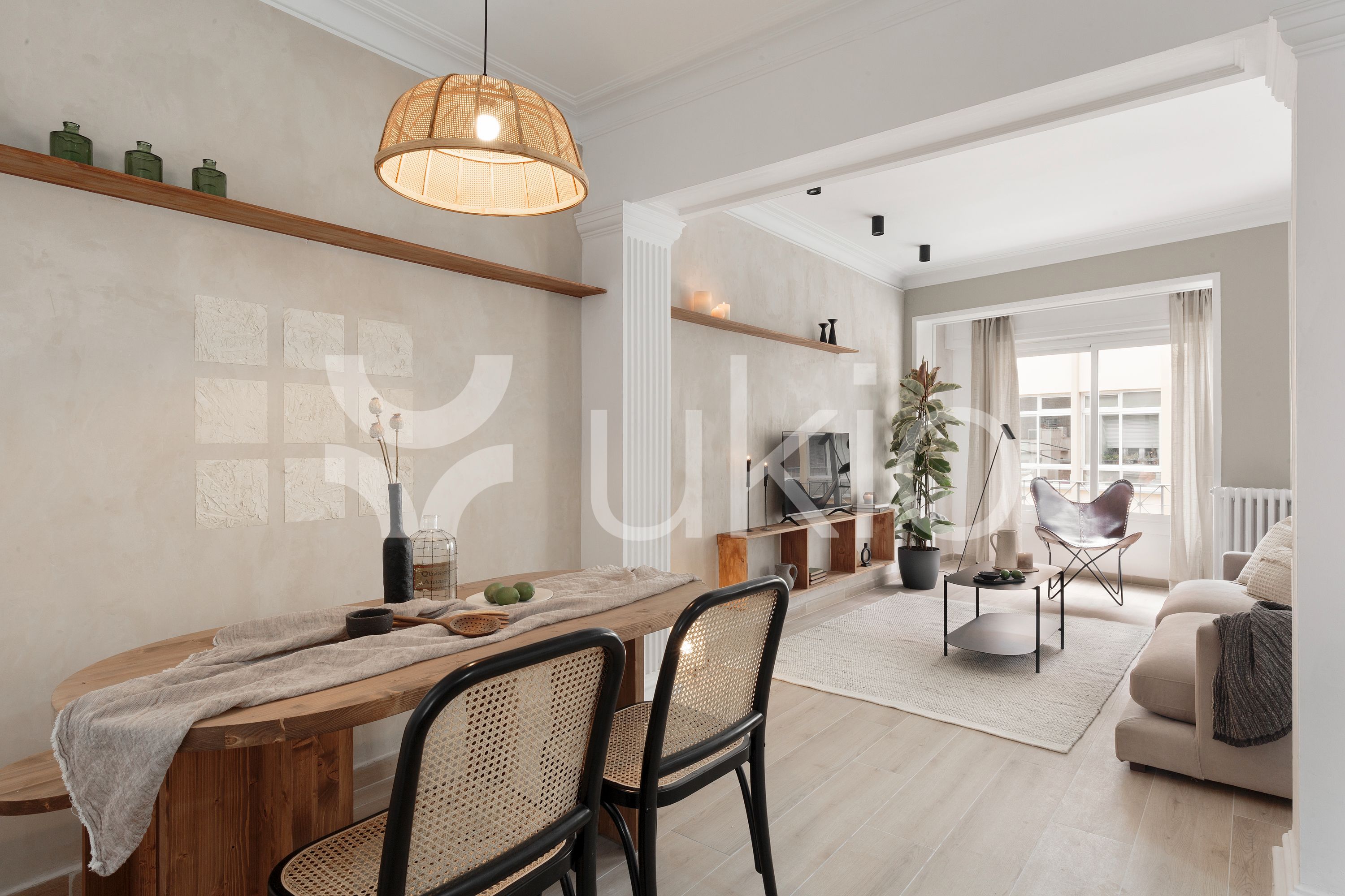 Living room of Apartment to rent in  Barcelona Capital  with Heating, Furnished and Oven