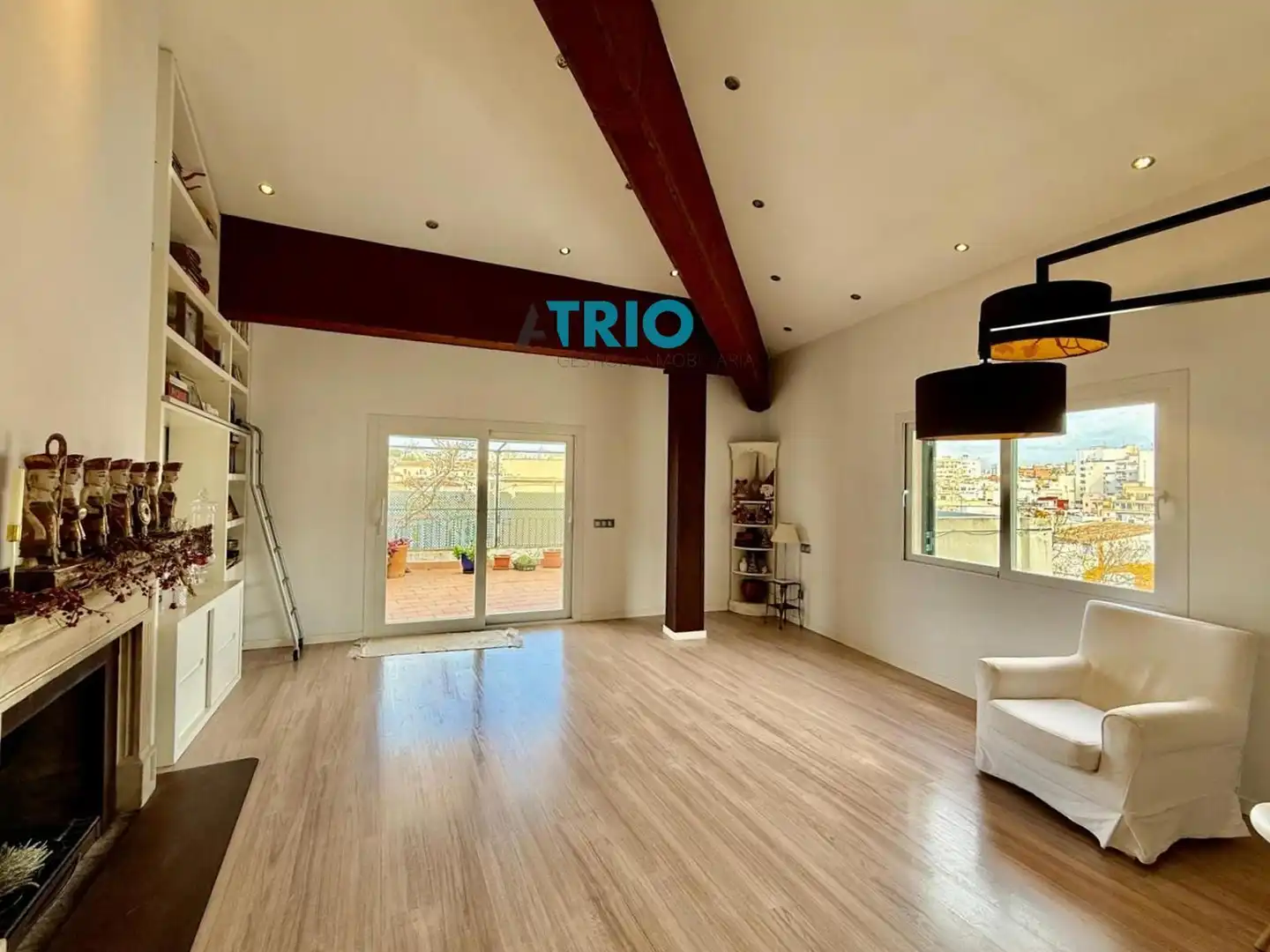 Sala d'estar de Àtic en venda en  Palma de Mallorca amb Aire condicionat, Calefacció i Terrassa