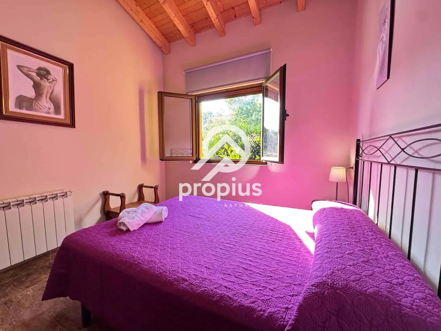 Bedroom of Houses for sale in Llanes  with Heating, Private garden and Parquet flooring