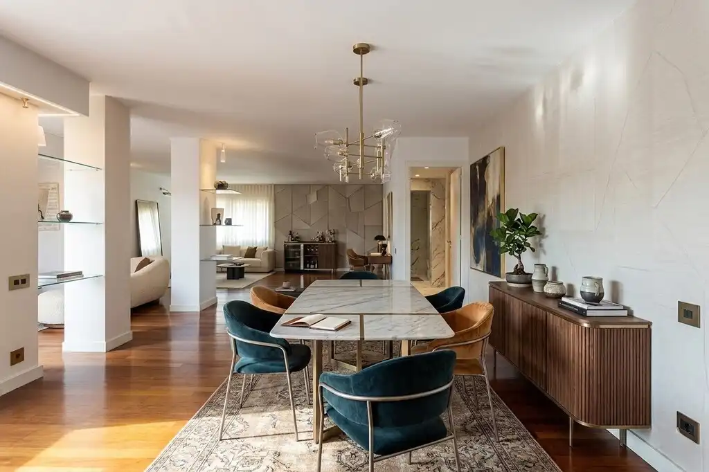 Esszimmer von Dachboden zum Verkauf in  Barcelona Capital mit Terrasse und Schwimmbad