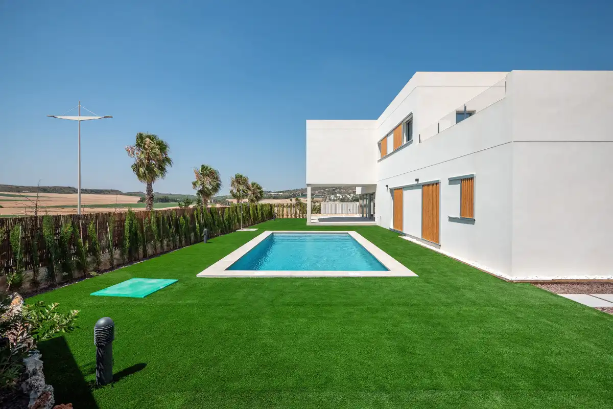 Piscina de Casa o xalet en venda en Algorfa amb Jardí privat, Terrassa i Piscina