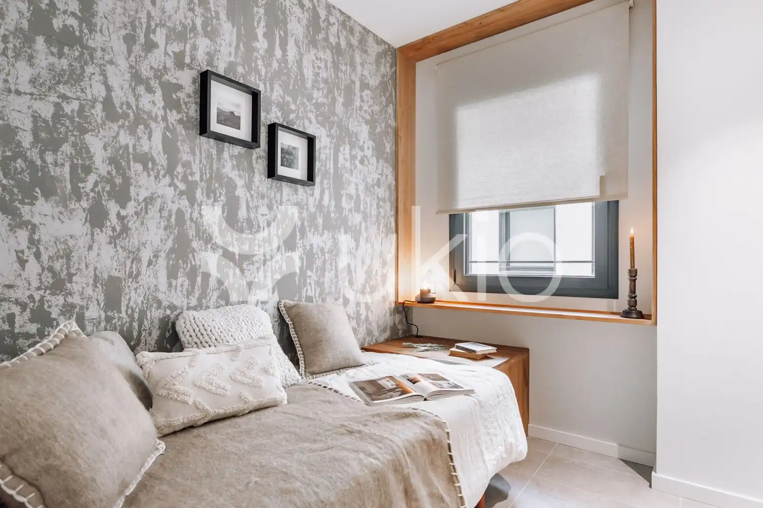 Schlafzimmer von Wohnungen zur Miete in Barcelona mit Klimaanlage, Möbliert und Ofen