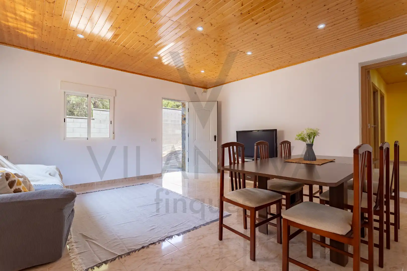 Sala de estar de Casa o chalet en venta en Cabra del Camp con Aire acondicionado, Calefacción y Jardín privado