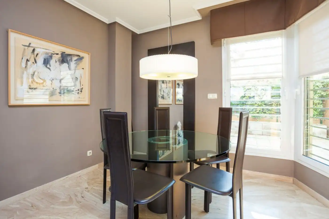 Dining room of Detached homes for sale in Zaragoza  with Air Conditioner, Heating and Private garden