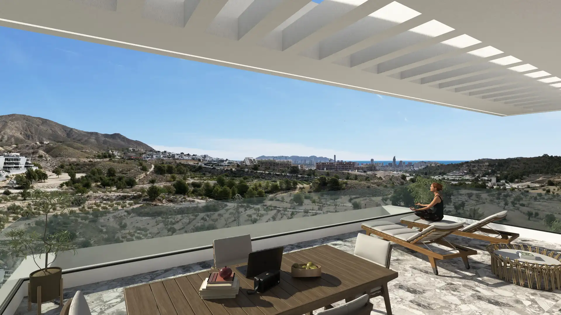 Apartament amb piscina en venda a Balcón de Finestrat - Terra Marina, imagen 3