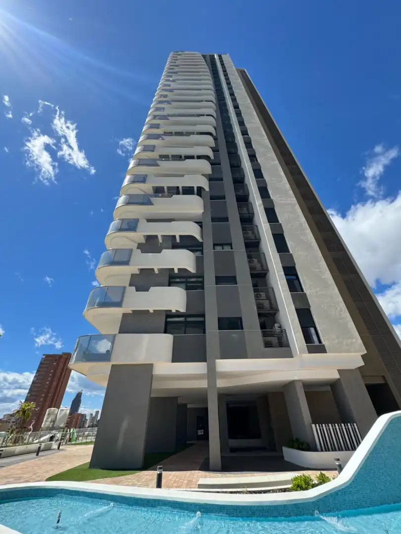 Exterior view of Apartments for rent in Benidorm  with Air Conditioner, Heating and Private garden