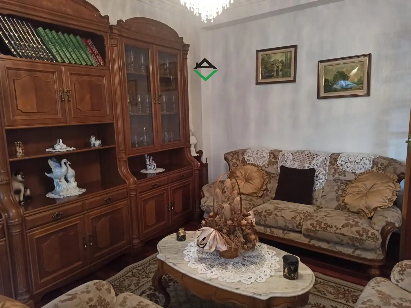 Sala de estar de Casa o chalet en venta en Cangas  con Calefacción y Amueblado