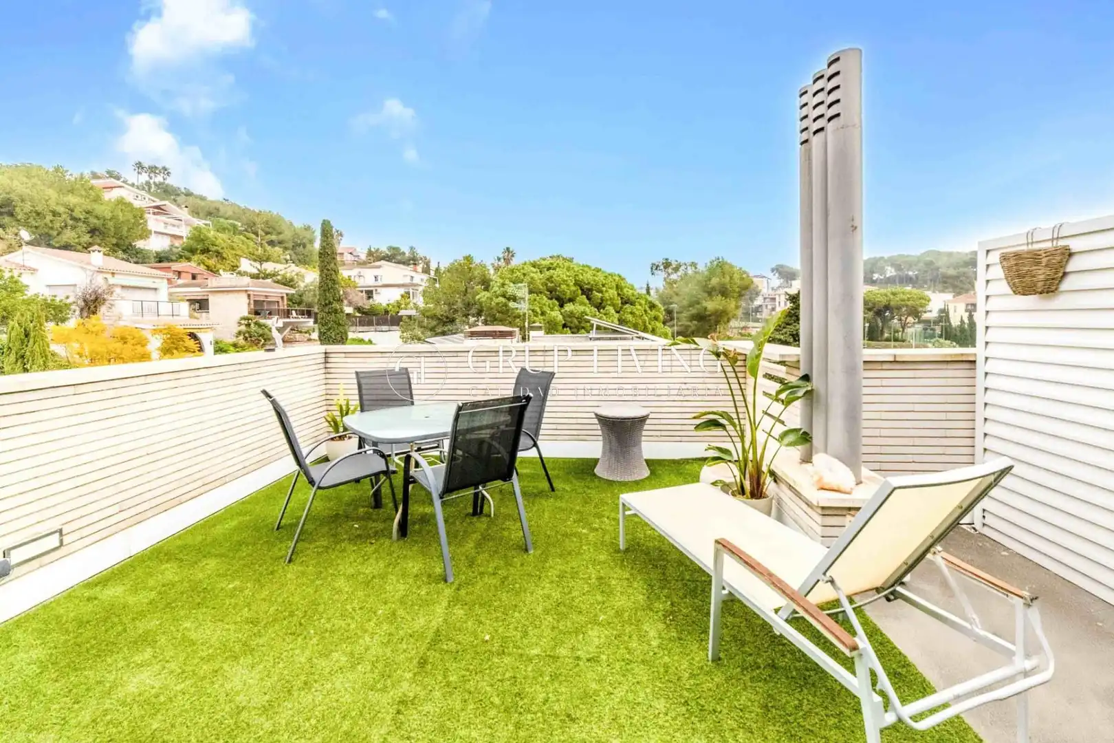Terrace of Flat for sale in Sitges  with Air Conditioner, Heating and Parquet flooring
