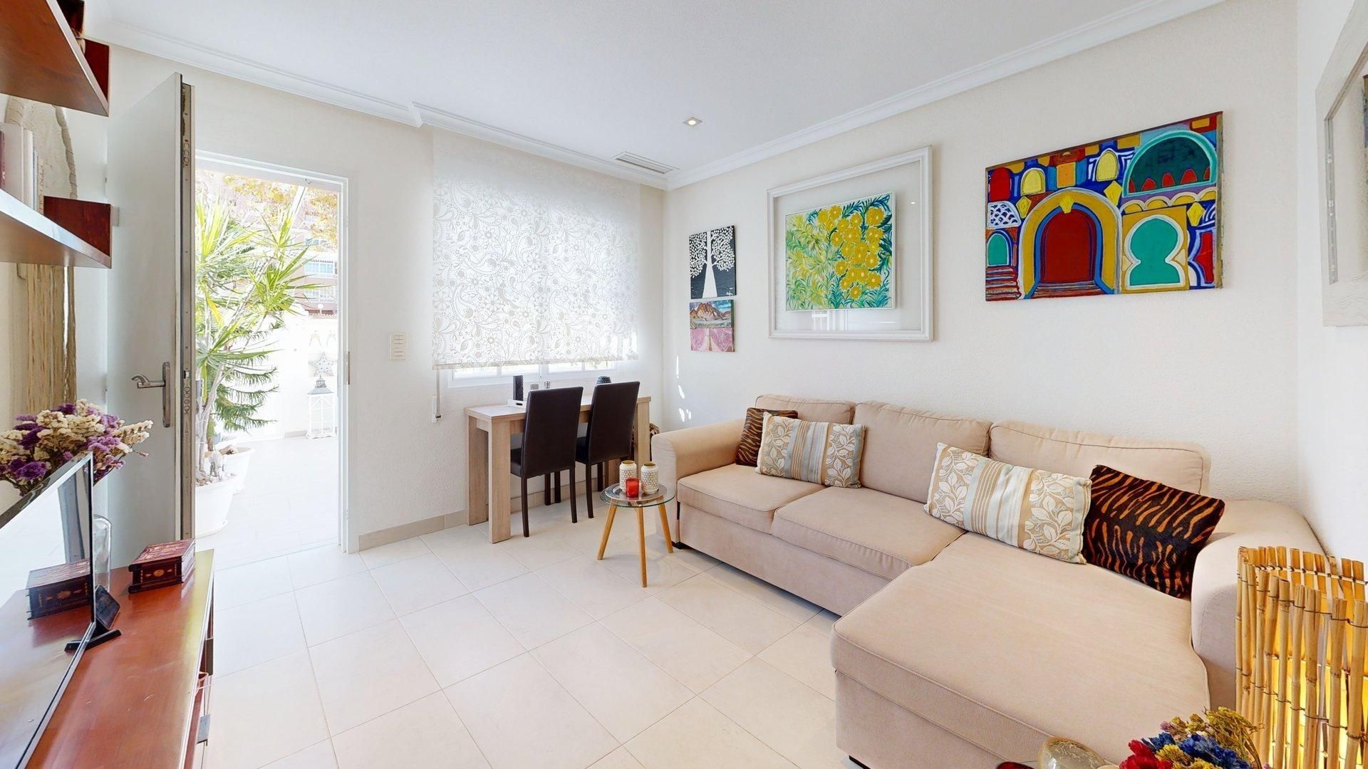 Living room of House or chalet for rent in Elche / Elx  with Air Conditioner, Terrace and Furnished