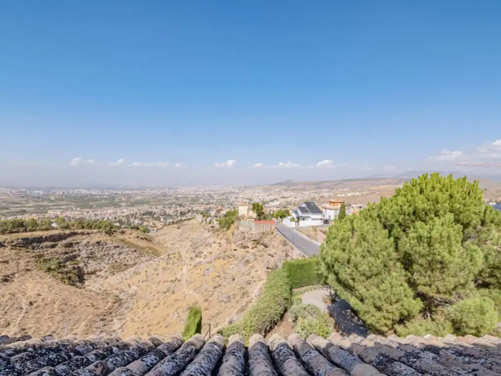 Vista exterior de Casa o chalet en venta en Monachil con Jardín privado, Terraza y Piscina