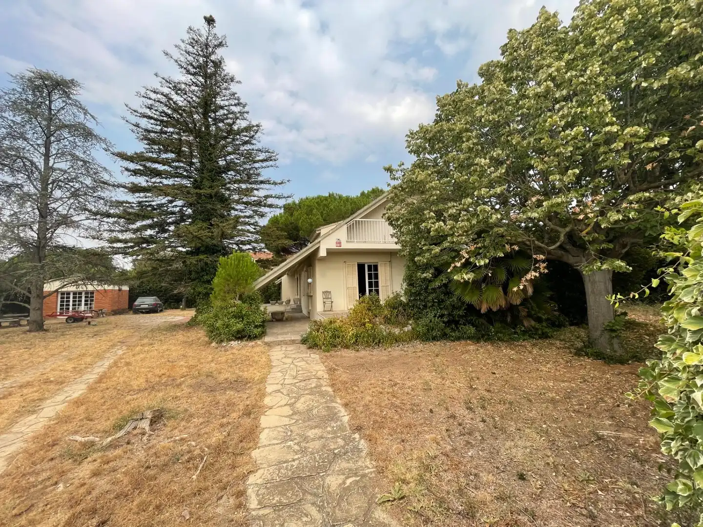 Vista exterior de Casa o chalet en venta en La Pobla de Claramunt con Calefacción, Jardín privado y Terraza