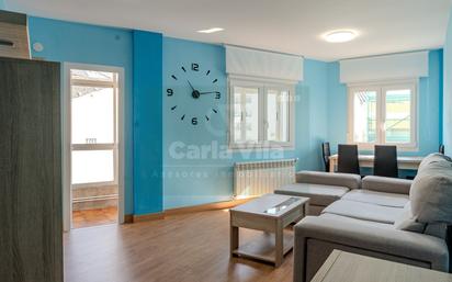 Living room of Flat for sale in Lugo Capital  with Heating, Parquet flooring and Storage room
