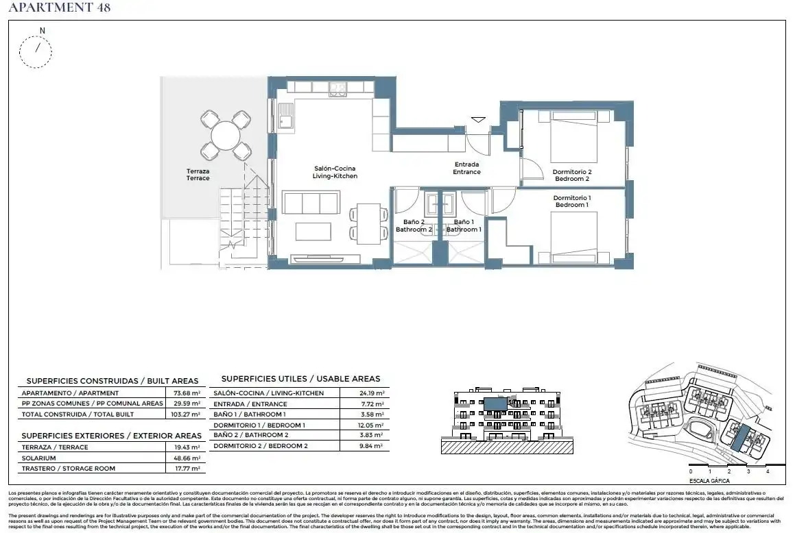 Apartments for sale in Murcia  with Air Conditioner, Heating and Private garden