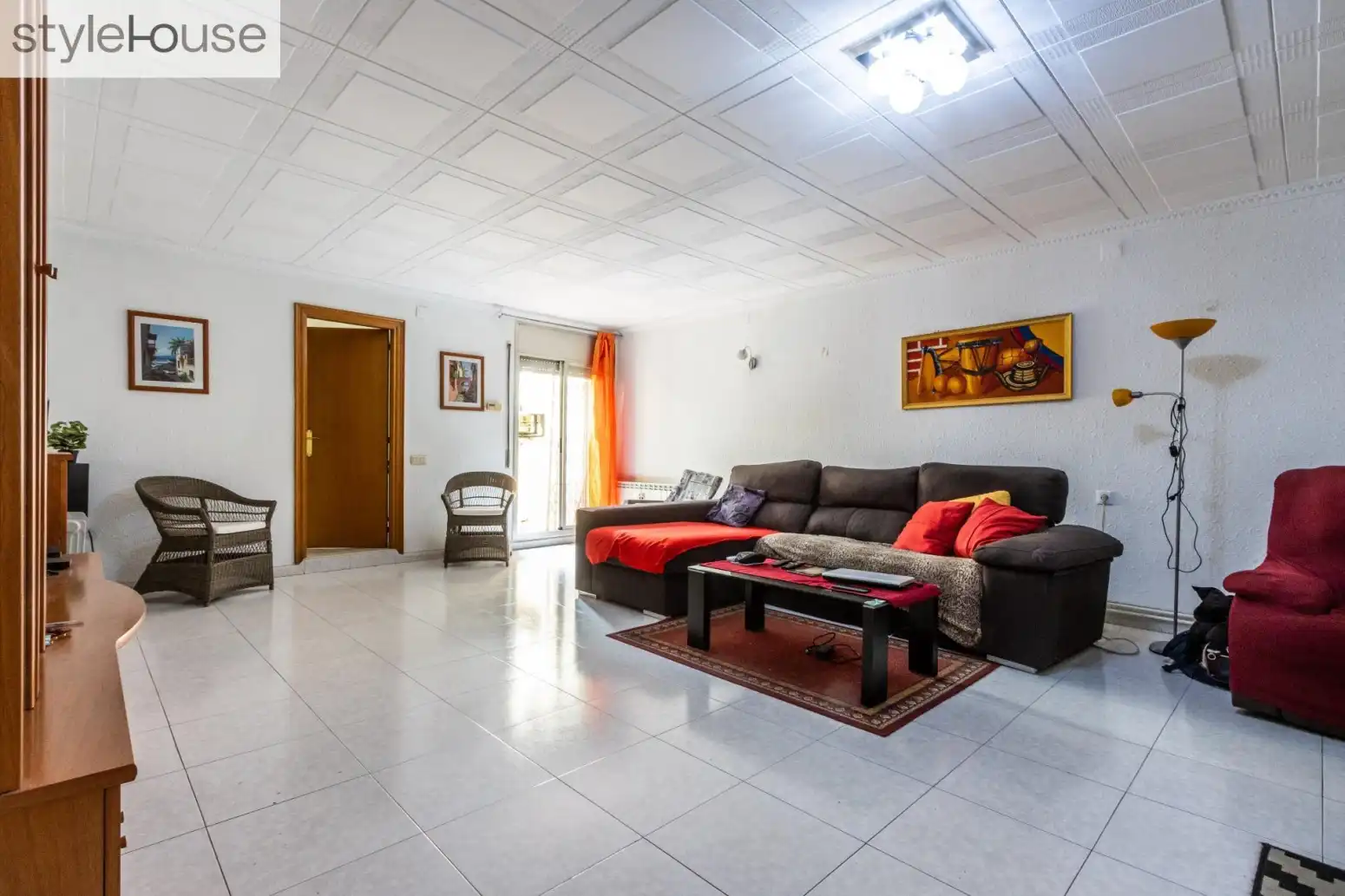 Living room of Houses for sale in Terrassa  with Parquet flooring, Terrace and Storage room