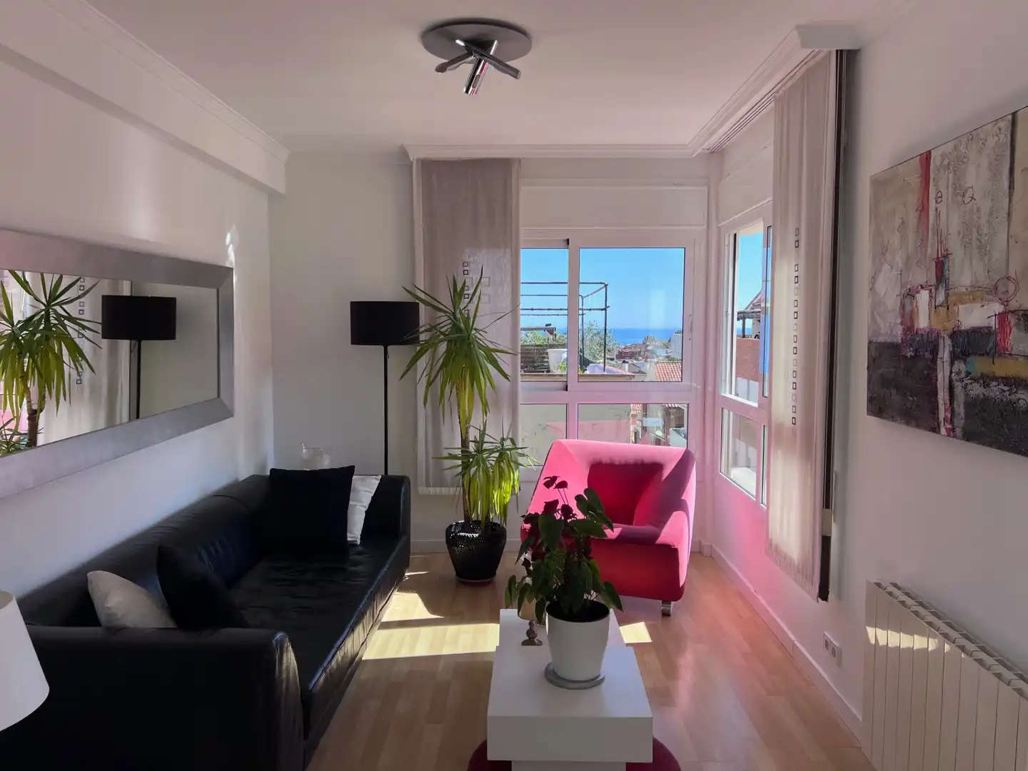 Sala de estar de Dúplex en venta en Vilassar de Dalt con Aire acondicionado, Calefacción y Parquet