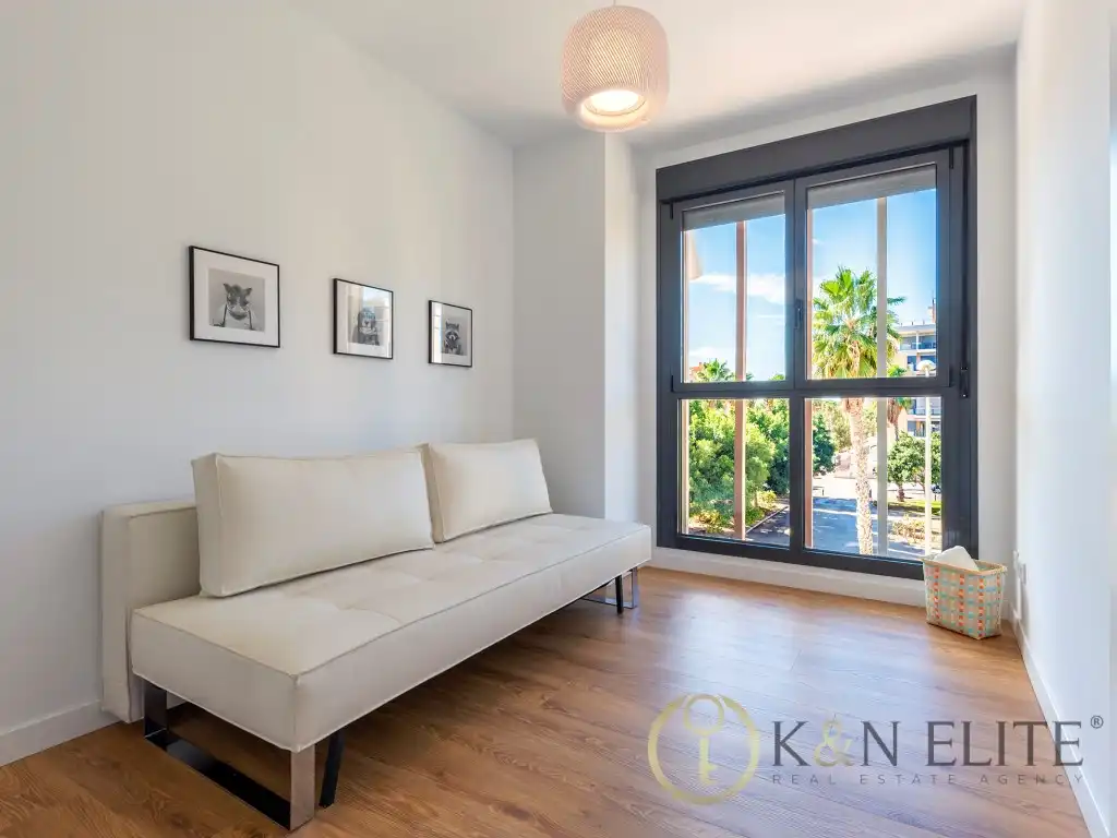 Bedroom of Flat for rent in Alicante / Alacant  with Air Conditioner, Heating and Private garden