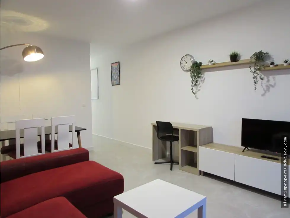 Sala d'estar de Apartament de lloguer en Mojácar amb Aire condicionat, Calefacció i Terrassa