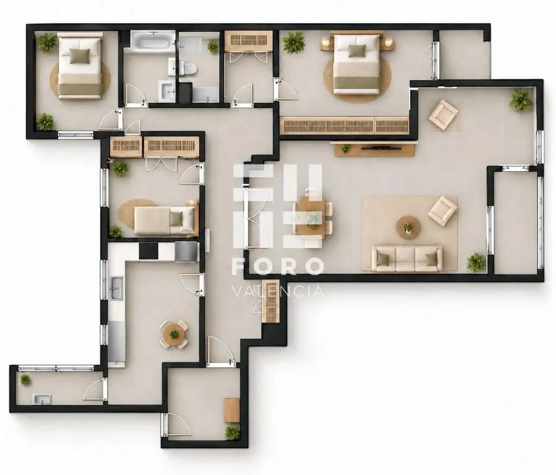 Piso con terraza en venta en calle d'Aiora, imagen 57