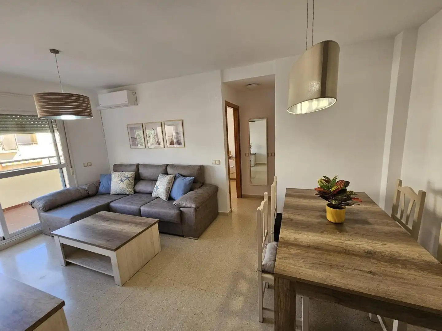 Living room of Attic for rent in Torrox  with Air Conditioner, Private garden and Terrace
