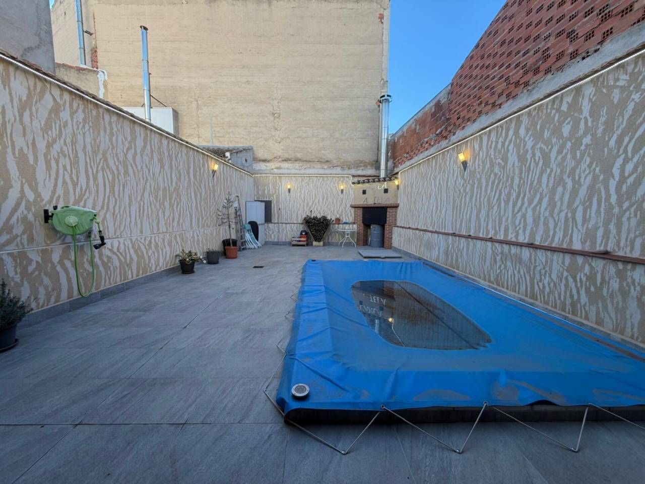 Terrace of Single-family semi-detached for sale in Madrigueras  with Air Conditioner and Swimming Pool