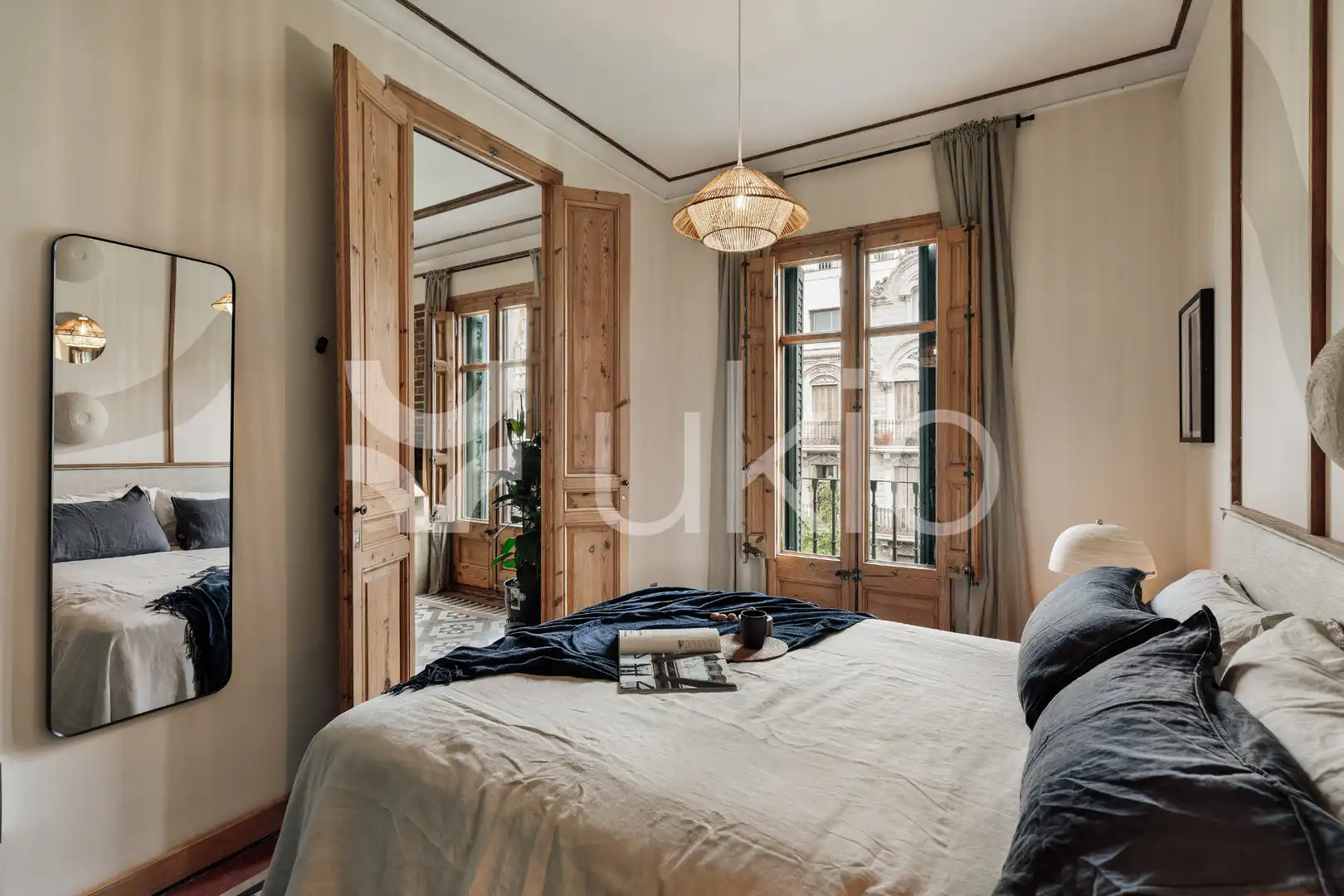 Habitación de Apartamento de alquiler en Barcelona con Aire acondicionado, Calefacción y Terraza