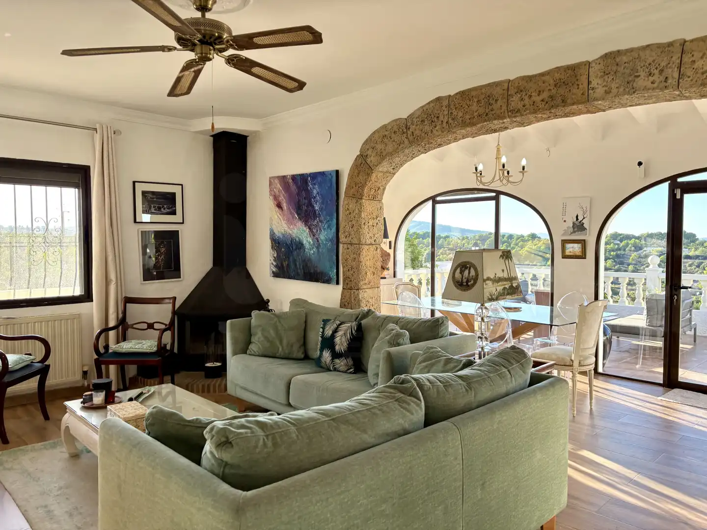 Sala de estar de Casa o chalet en venta en Jávea / Xàbia con Aire acondicionado, Calefacción y Terraza