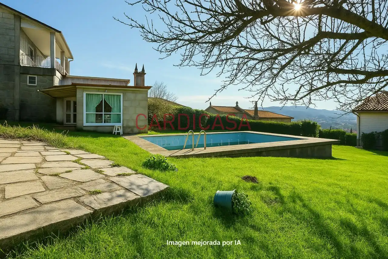 Jardí de Casa o xalet en venda en Vilaboa amb Calefacció, Jardí privat i Terrassa