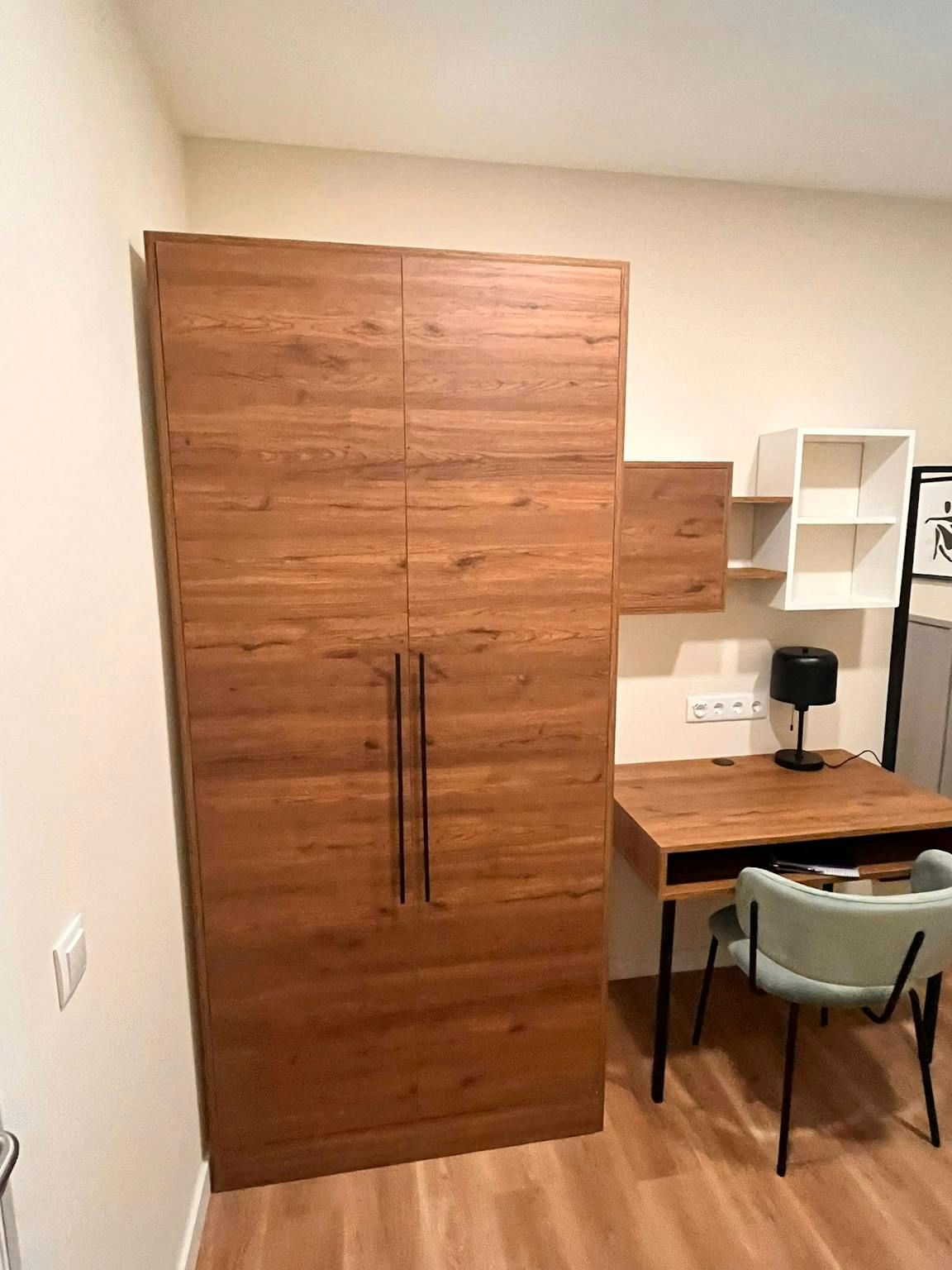 Bedroom of Flat to share in  Barcelona Capital  with Air Conditioner, Heating and Furnished