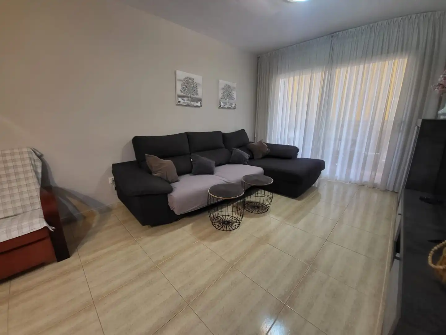 Wohnzimmer von Wohnung zum Verkauf in Pineda de Mar mit Terrasse, Möbliert und Ofen