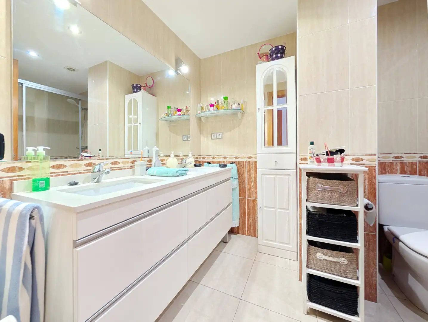 Bathroom of Ground floor for sale in Sant Pau de Segúries  with Heating, Parquet flooring and Terrace