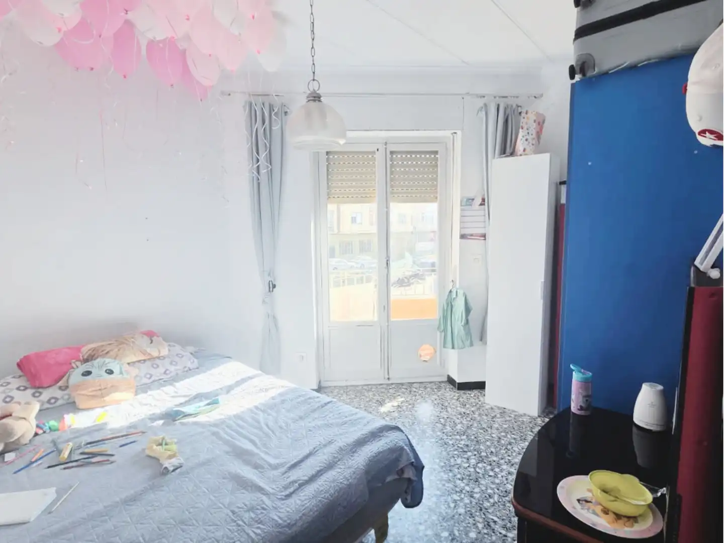 Schlafzimmer von Wohnung zum Verkauf in Elda mit Möbliert und Balkon