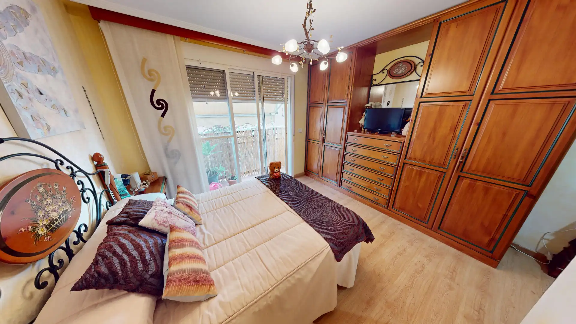 Bedroom of Flat for sale in Aspe  with Air Conditioner, Parquet flooring and Furnished
