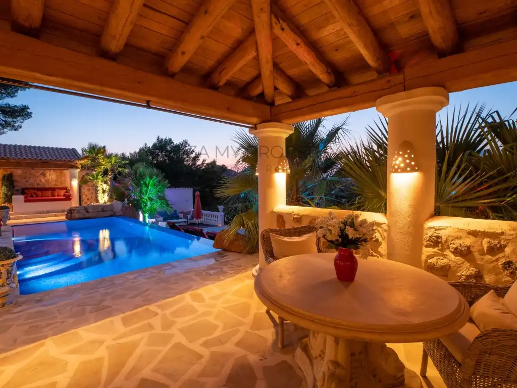 Terrassa de Casa o xalet de lloguer en Santa Eulària des Riu