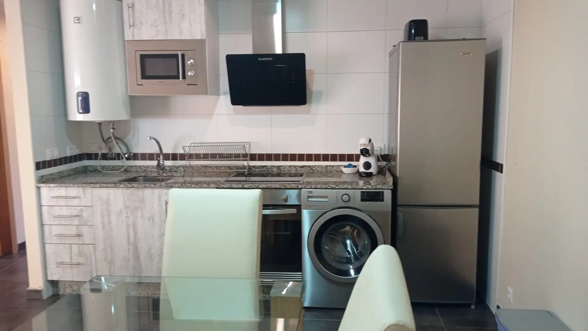 Kitchen of Flat for sale in Foz  with Heating, Storage room and Furnished