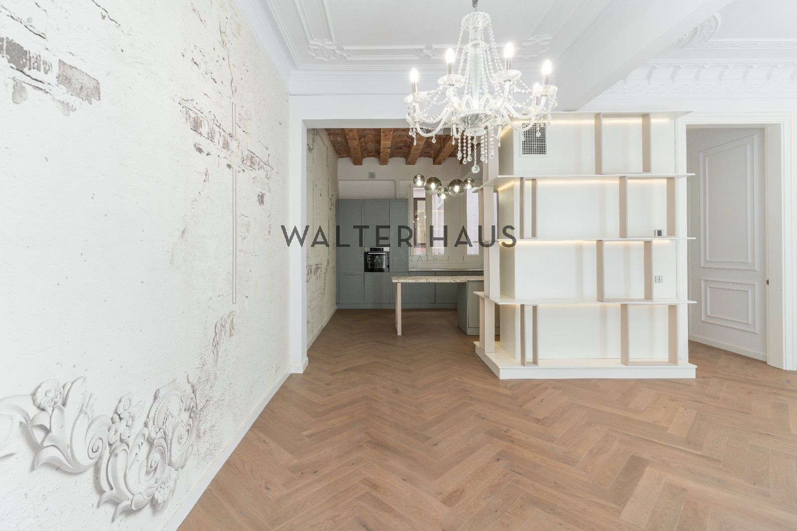 Dining room of Flat for sale in  Barcelona Capital  with Air Conditioner, Heating and Parquet flooring