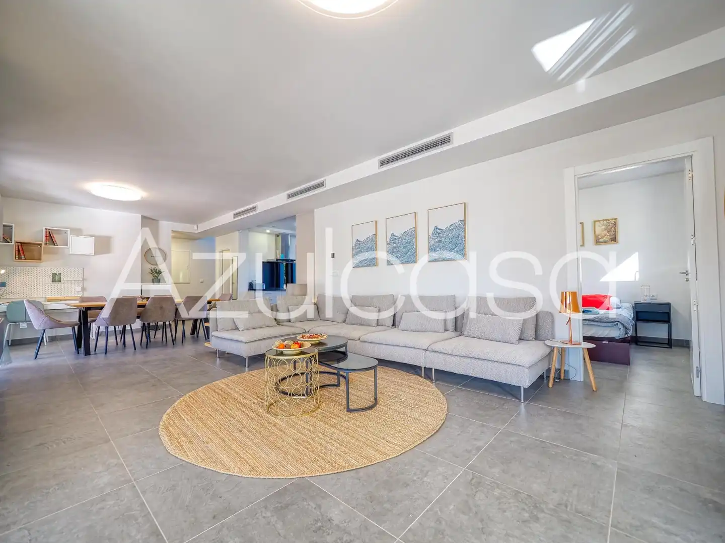 Sala de estar de Casa o chalet en venta en Sant Joan d'Alacant con Aire acondicionado, Terraza y Piscina