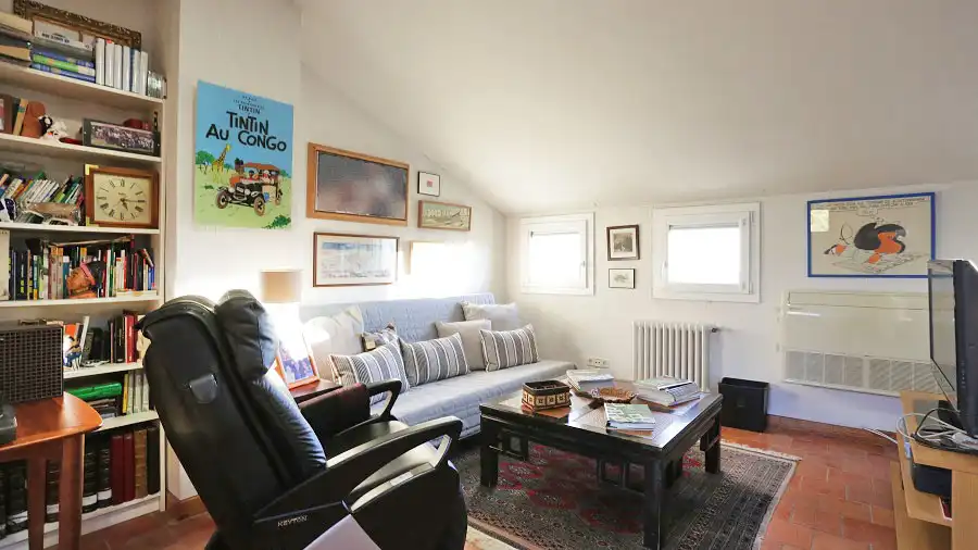 Living room of Houses for sale in Hoyo de Manzanares  with Air Conditioner, Heating and Private garden