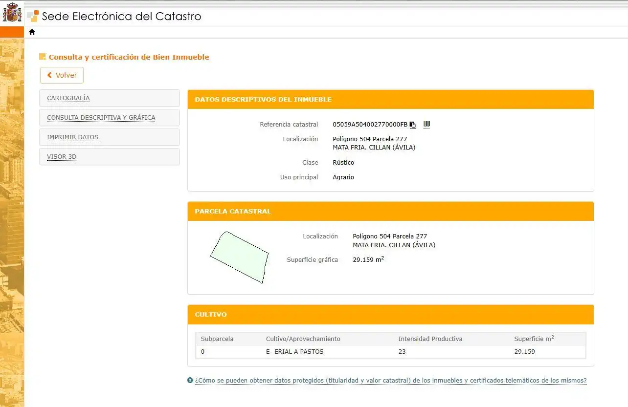 Terreno en venta en Cillán