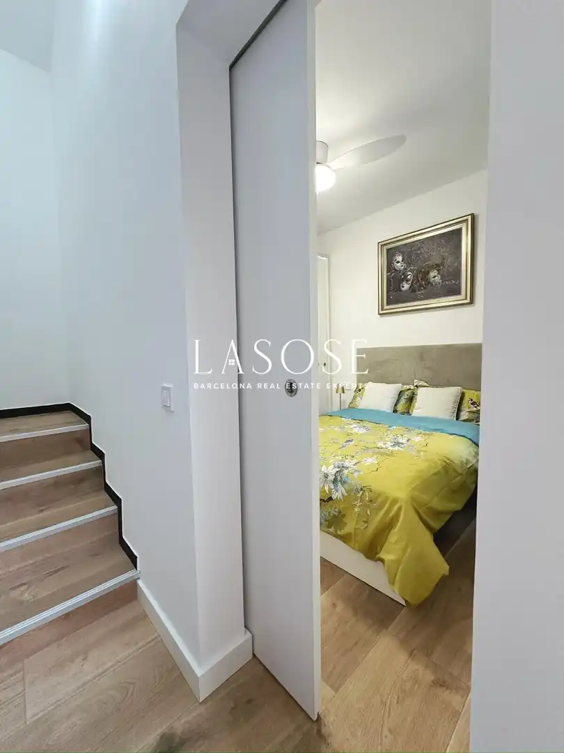 Bedroom of Flat for rent in L'Hospitalet de Llobregat  with Furnished and Balcony