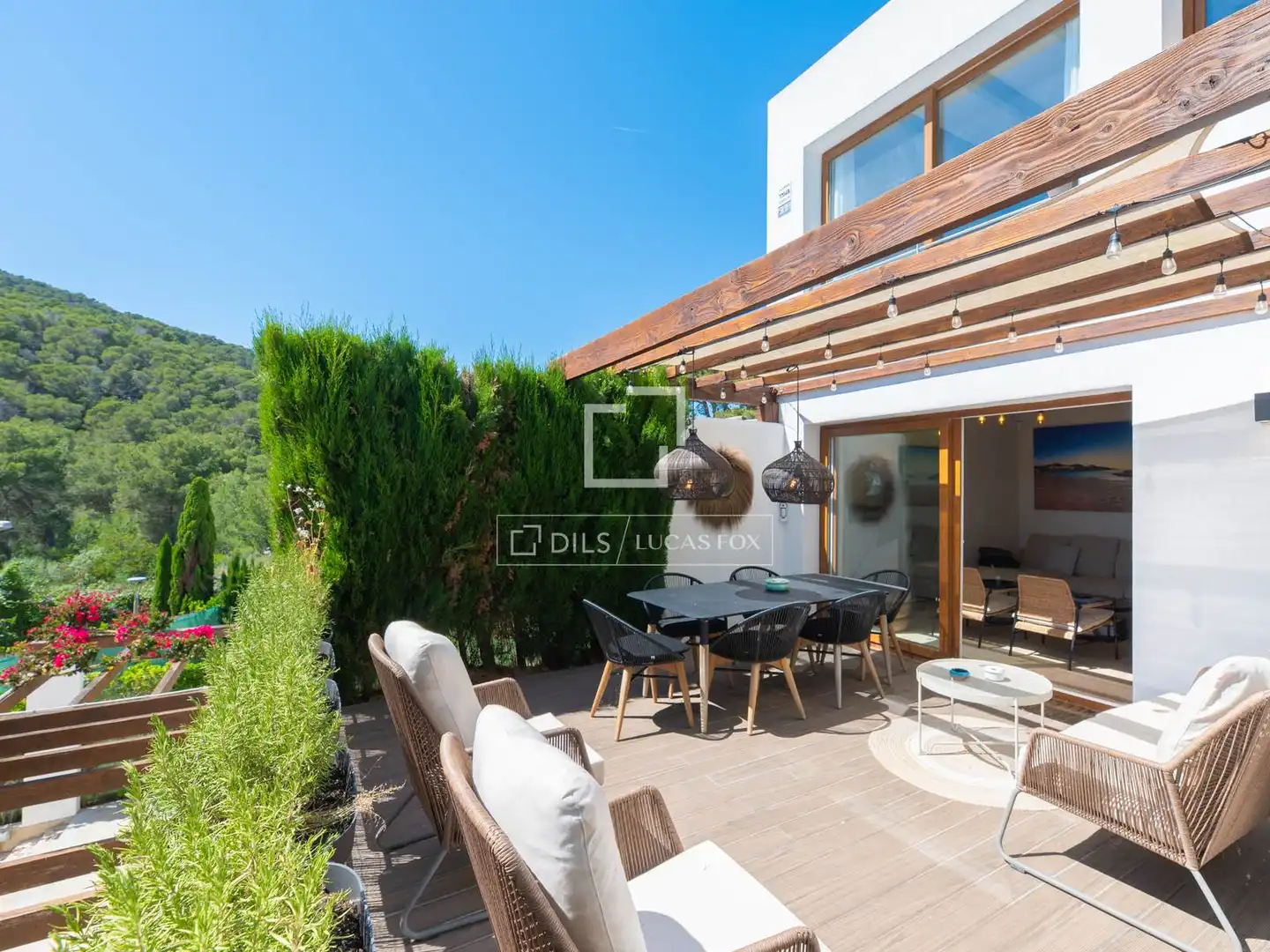 Terrasse von Haus oder Chalet zum Verkauf in Santa Eulària des Riu mit Klimaanlage, Heizung und Terrasse