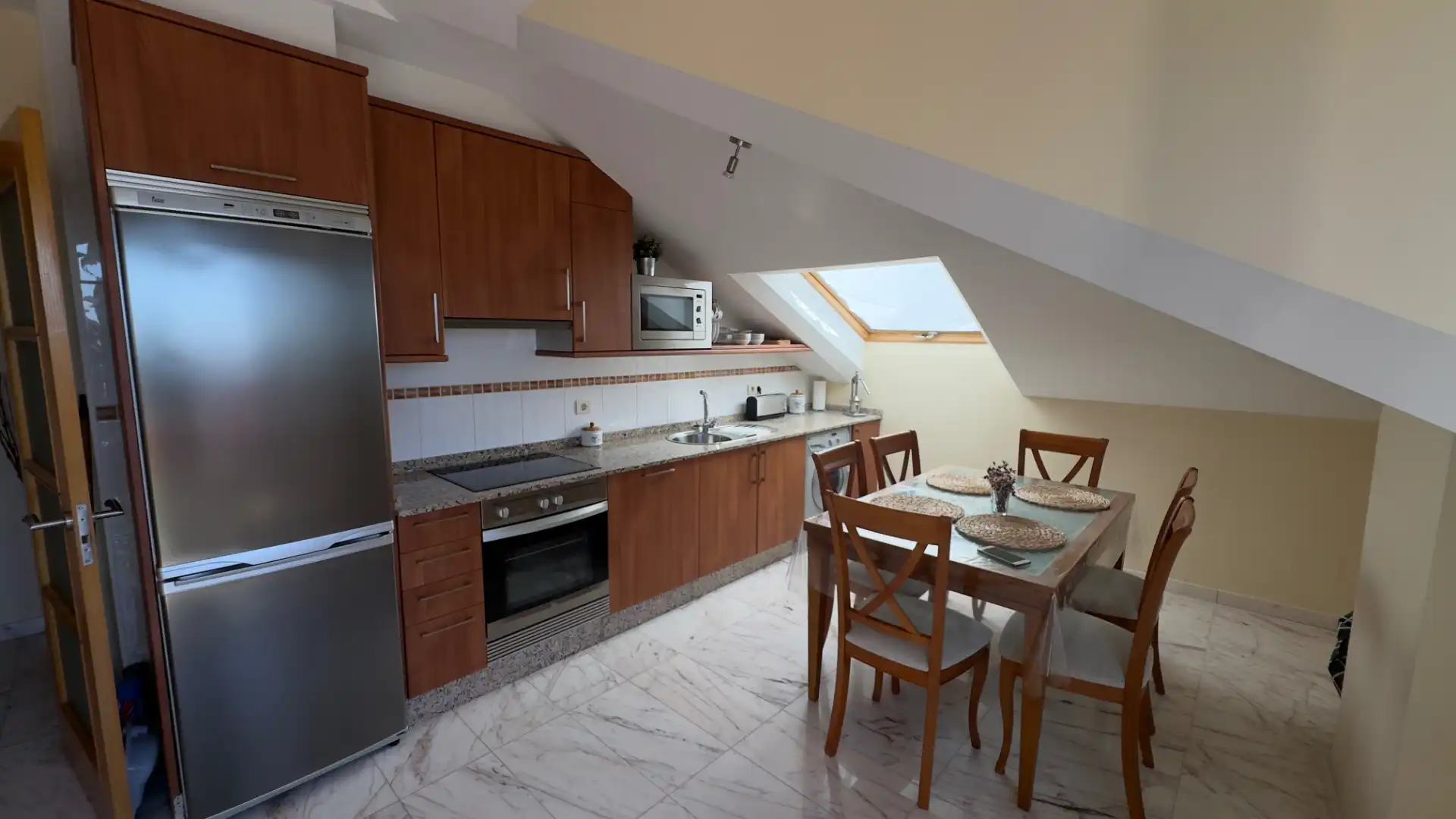 Kitchen of Attic for sale in Ares  with Parquet flooring, Terrace and Furnished