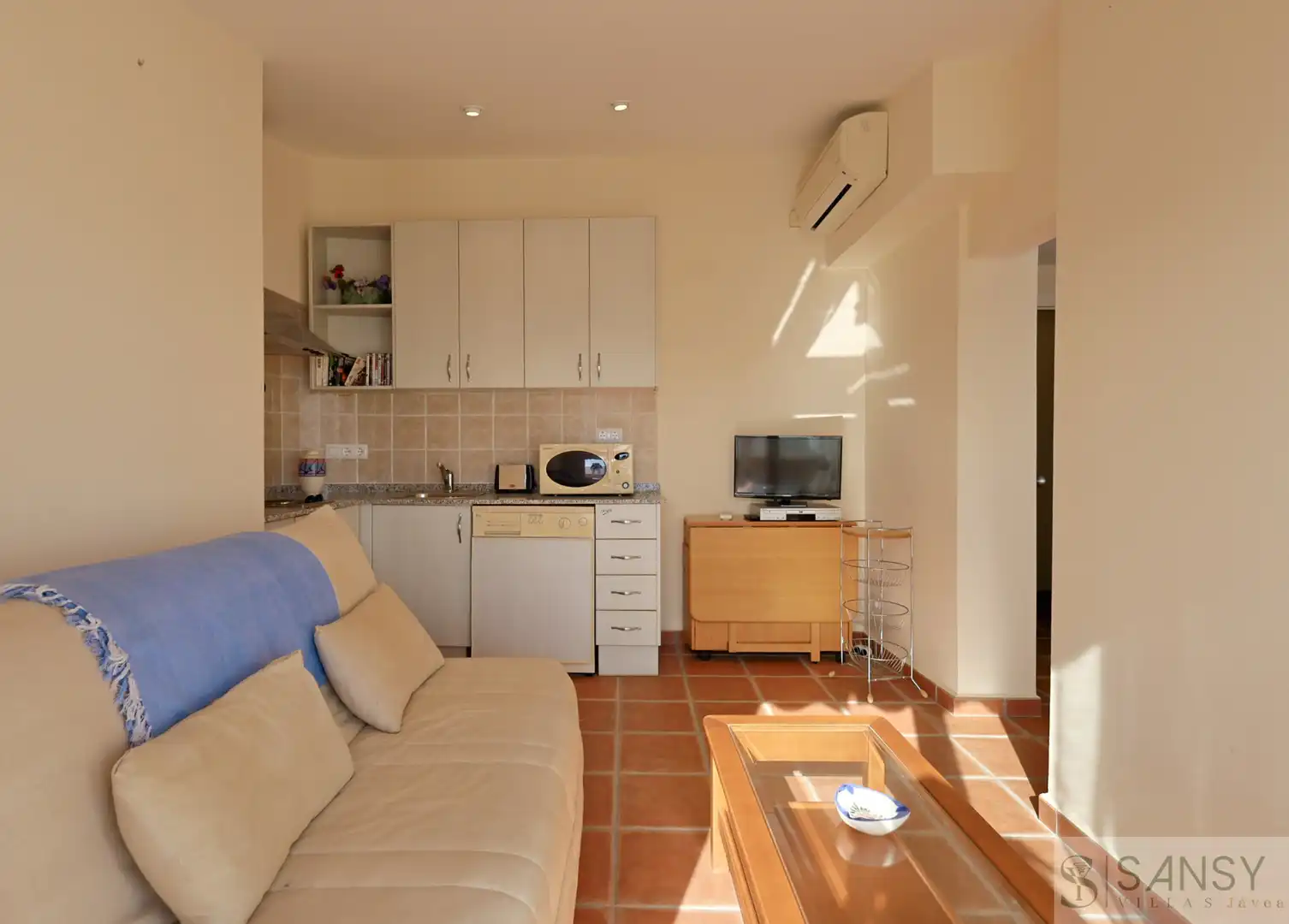 Sala d'estar de Apartament en venda en Jávea / Xàbia amb Terrassa i Piscina comunitària