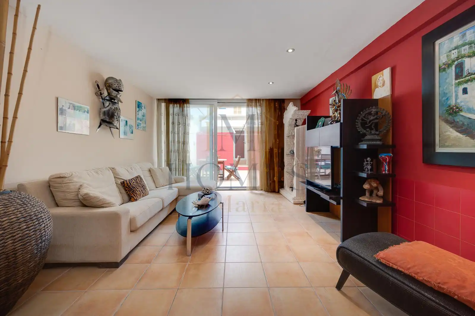 Sala d'estar de Casa adosada en venda en Alicante / Alacant amb Aire condicionat, Moblat i Balcó