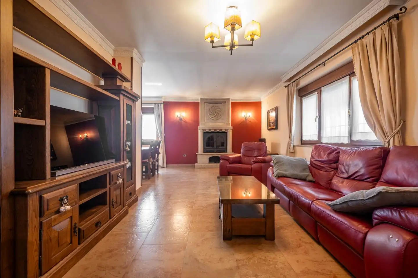 Sala de estar de Casa o chalet en venta en Cardeñosa con Calefacción, Jardín privado y Terraza