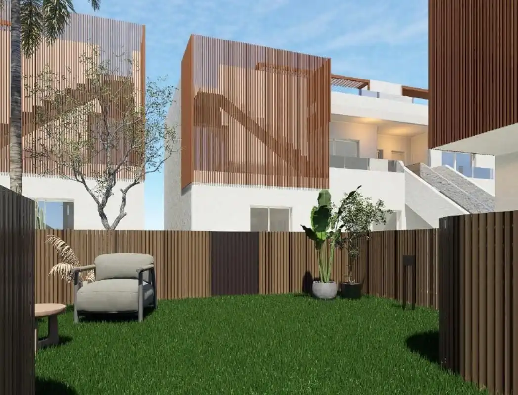 Vista exterior de Apartamento en venta en Pilar de la Horadada con Aire acondicionado, Calefacción y Jardín privado