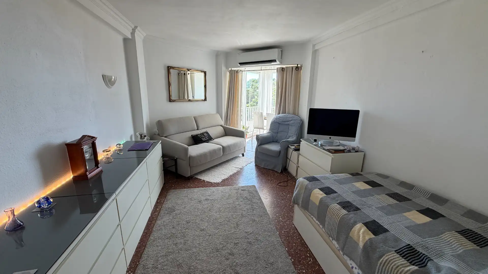 Wohnzimmer von Wohnung zum Verkauf in Torrox mit Klimaanlage, Möbliert und Waschmaschine