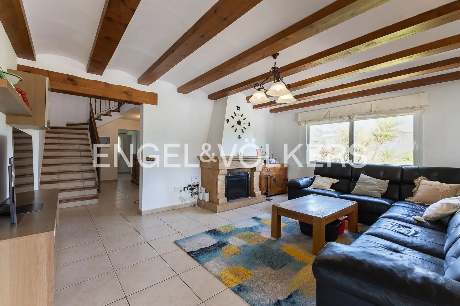 Sala de estar de Finca rústica en venta en Jávea / Xàbia con Aire acondicionado, Calefacción y Jardín privado