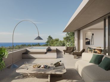 Attique avec piscine à vendre à MOZART 1